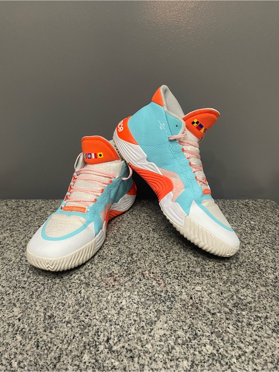 New Balance Other - NEW BALANCE Mens KAWHI 2 Clippers 2022 White Orange Blue Sz 13 BBKLSSD2 Athletic